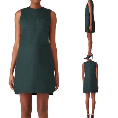 carven green dress Early 1960s Carven Couture Pale Green Silk Organdy Embroidered Cut Out –  Shrimpton Couture main image 0