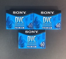 Sony DVC Premium Mini 60min LP 90 Digital Video Cassette Lot of 3 New Free Ship