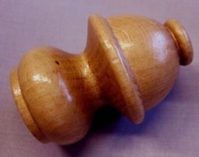 1x Endstück Holz Eiche hell für Stil-Garnitur Ø 20 mm