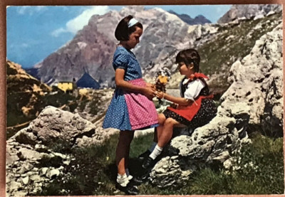 Original Kruger Postcard - Children in the Mountains - Postcard No 234.8 - 269027