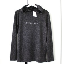 here+there Mädchen Strickpullover dünn elegant festlich Glitzer Kapuze 170/176