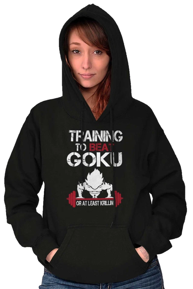 Anime Gimnasio Entrenamiento Entrenamiento para Vencer Krilin Hombres Sudaderas con Capucha Sudadera Prendas para el torso Foto 3 de 4