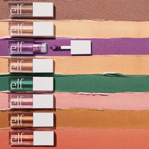 e.l.f. Liquid Metallic Eyeshadow, Quick-Drying, Long-Lasting Gel Aurora USA - 第 2/4 張圖片