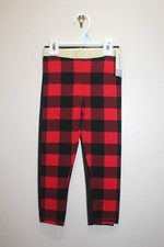 CARTER S TODDLER GIRLS PANTS 2 PAIR COMBO PLAID GLITTER BLACK RED SIZE 5T