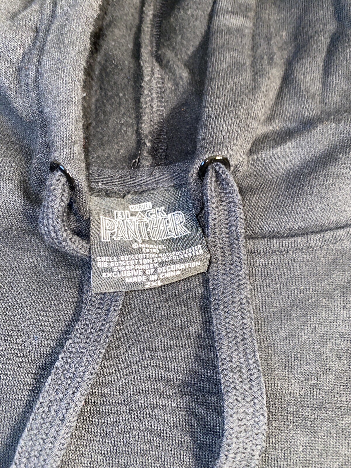 Marvel Black Panther Hooded Men's Sweatshirt - Size 2 XL thumbnail 3