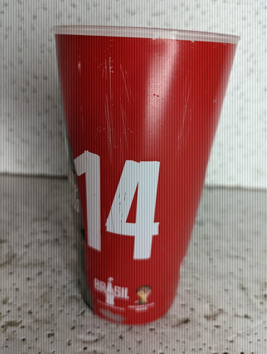 World Cup 2014 FIFA Brazil Souvenir Football Soccer Pair Of Cups