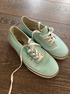 vans authentic mint green