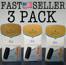 3 PACK Santé Amope Pedi Perfect Electronic Foot File Refills Extra Coarse 6ct