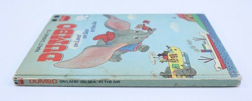 Ultra Rare Walt Disney 1972 Dumbo On Land Sea Air Children Book Hardcover Error - Imagen 6 de 12