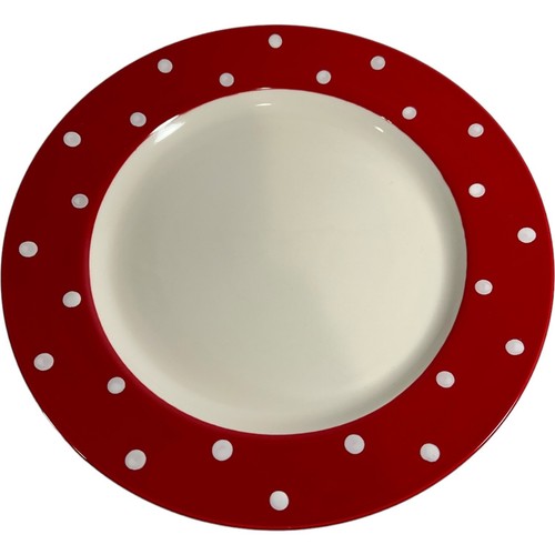 Spode Baking Days 12" Chop Plate Round PLATTER Red Polka Dot Retired RARE! 13" E - Picture 4 of 9