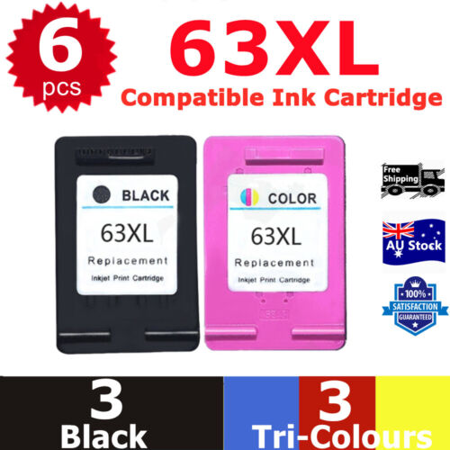 HP63 63XL Remanufactured Ink Cartridge For HP Deskjet 1110 3630 F6U64AA F6U63AA - Picture 8 of 10