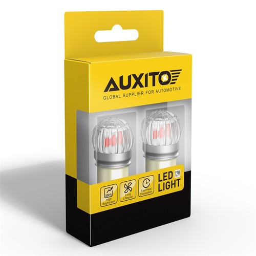 AUXITO LED Stop Tail Light Bulbs Brake Globe BAY15D Red Amber White P21/15W 1157 - Picture 7 of 38