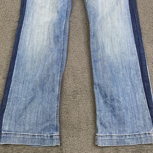 Ariat Denim Trouser Women’s Jeans Wide Leg Blue Size 32R Western Y2K - Picture 3 of 12