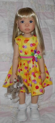 Kemper ALTHEA Doll Wig SZ 10/11 MULTI BLONDE Long Straight Hair & Bangs (NS) NWT