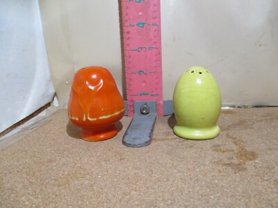 FRUITS OR VEGETABLES SALT & PEPPER SET - NO DAMAGE , SOME WEAR THOUGH