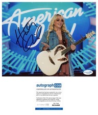 ‘HunterGirl’ Country Singer Signed Autograph 8x10 Photo ACOA American Idol