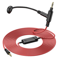 3.5 Mm Cable with Boom Mic and Mute Volume Control for Gaming Headsets, Most Oth