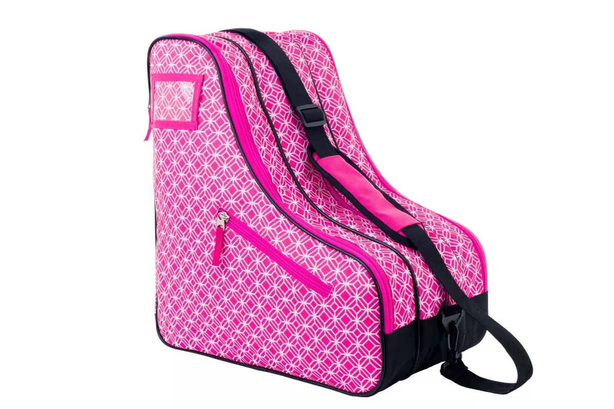 Roller Skate Bag for Girls Pink Stores Inline Quad or Ice