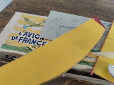 L'AVION DE FRANCE toy old 1920 in box no Meccavion model £43.93