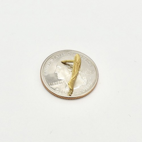 18k Gold 750 Italy Fifa World Cup Trophy Globe Soccer Futbol Tie Tac Lapel Pin - Picture 3 of 6