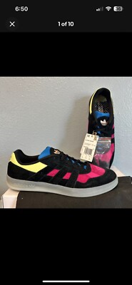 Adidas Aloha Super Mark Gonzalez 80s Shock Pink/Core Black/Frozen Yellow NIB 9.5