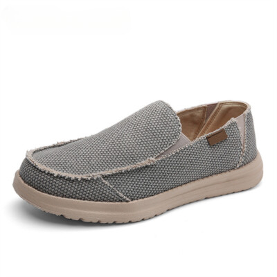 Men's Canvas Casual Shoes Outdoor Anti Slips Sneakers Comfortable Walking Shoes