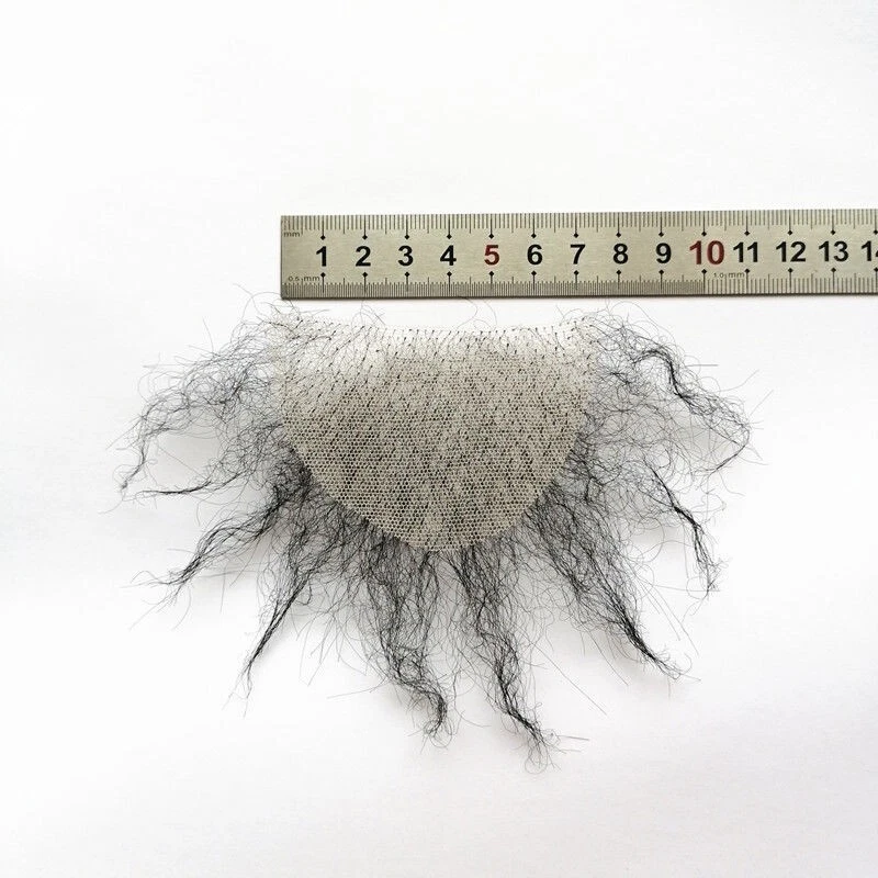 Pegatinas de cabello púbico falso Merkin Body Hair muñeca de silicona simulación cabello púbico Foto 4 de 4