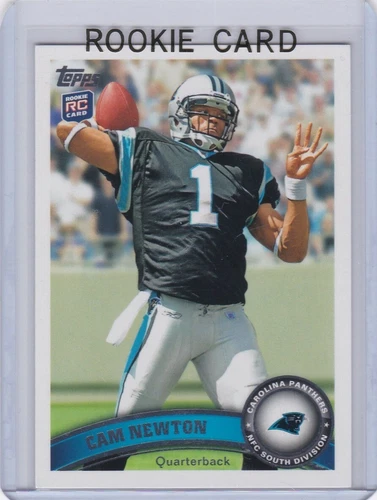 CAM NEWTON ROOKIE CARD 2011 Topps Football RC Carolina Panthers AUBURN TIGERS