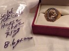 Estate Mens Solid 10K Gold Diamond Horseshoe Ring 8.6 Grams Size 11