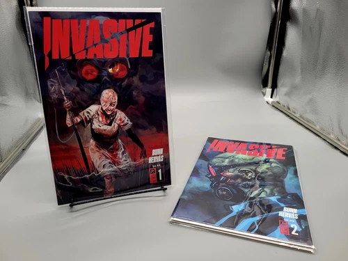 INVASIVE ONI PRESS ISSUE 1 2 3 4 COMIC BOOK COMPLETE SERIES SET BUNN NM HORROR 