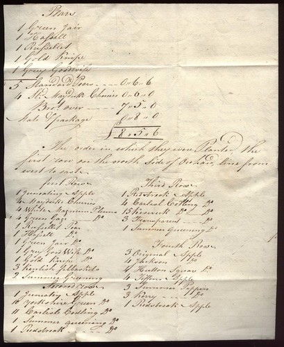 1817 GREYSTOKE CASTLE- PLANTING ORCHARD accounts and layout by James Sharkey - Picture 2 of 3