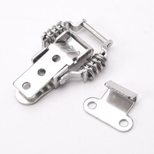 Spring Loaded Toggle Latch Catch Hasp Suitcase Case Chest Tool Box Silver 76mm