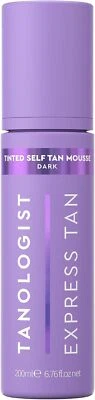 Tanologist Tinted Self-Tanning Mousse Dark Express Tan Fake False Tan 200ml NEW