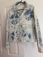 Nwt Lularoe Kenny Jacket Blue Navy White 2xl Jean Jeans