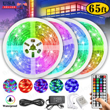 Led Strip Lights 65.6ft RGB Led Room Lights 3528 Led Tape Lights Color Changing