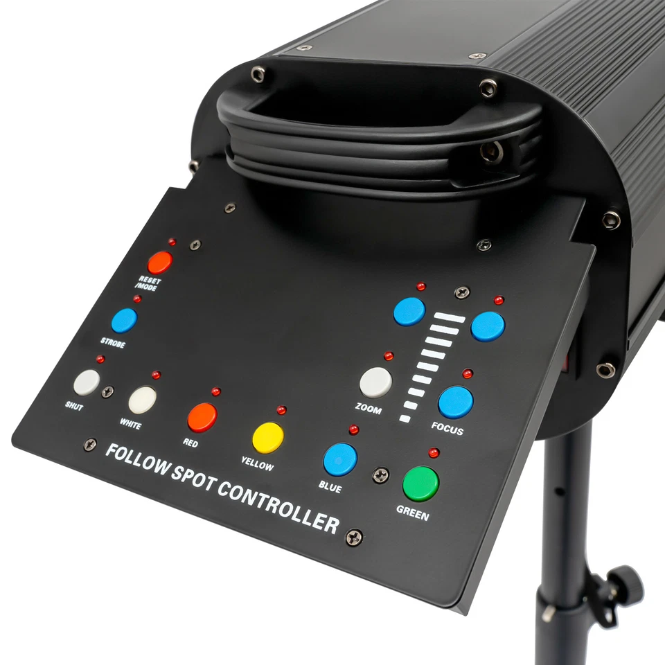 5-Color Adjustable LED Follow Spot Light Manual Control Spotlight Stage Light - Image 3 of 4