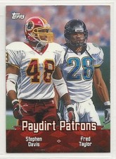 2000 Topps Football - Topps Combos - #TC7 - Paydirt Patrons - Davis & Taylor