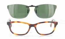 Custom Made for Warby Parker UPTON-62X17 Polarized Clip-On Sunglasses (Eyeglasse