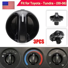 3PCS AC Climate Control Knob Air Switch For 2000-2006 Toyota Tundra 559050C010