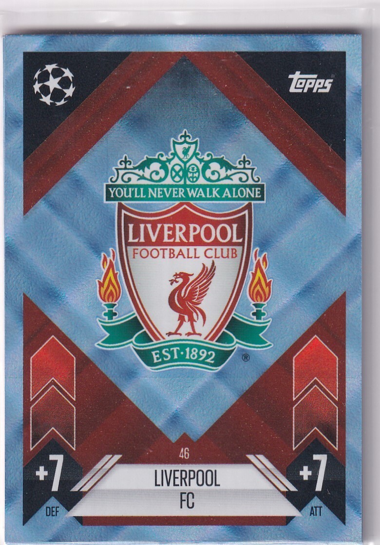 Topps Match Attax CL 24/25 Nr. 46 Liverpool FC Logo Crystal