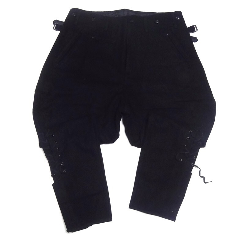 WWII German Elite Army 1932 M32 Black Wool Trousers Pants Size 40 