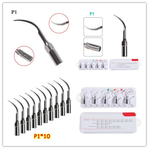 Escalador piezoeléctrico ultrasónico dental puntas de perio ajuste P1 pieza de mano EMS/Cavitron XBYUS