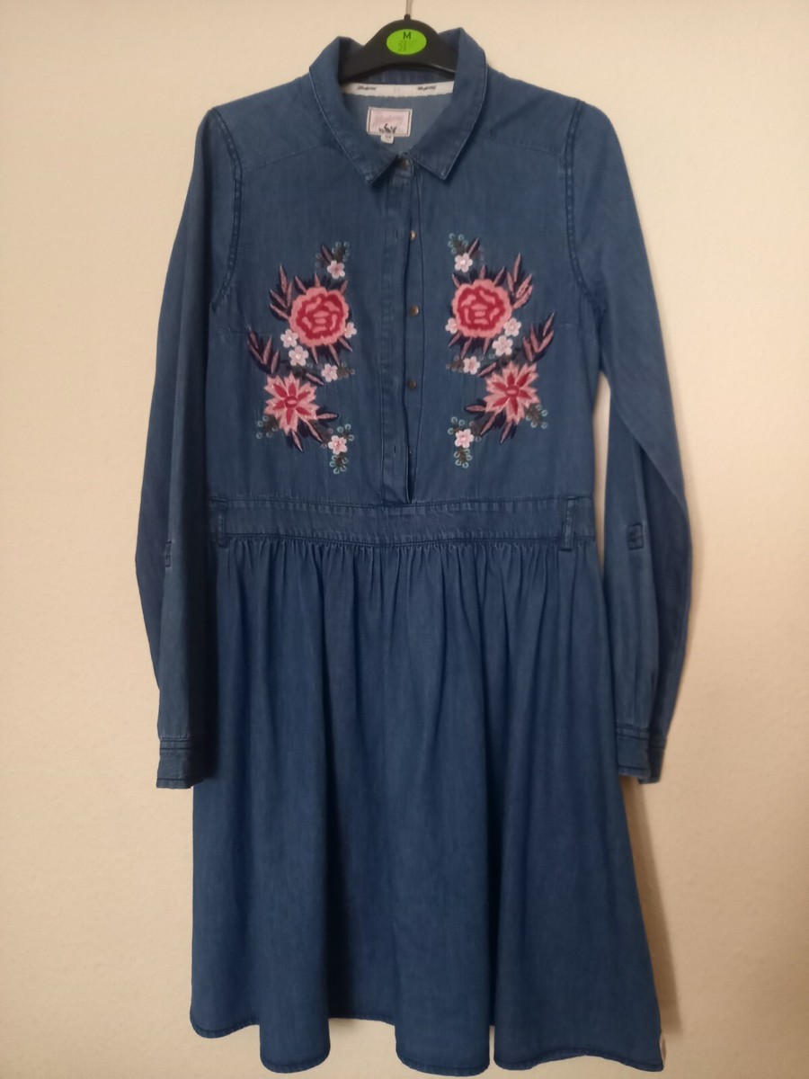 Debenhams Denim Dress with Embroidered Flowers - Age 11 | eBay UK Debenhams Denim Dress with Embroidered Flowers - Age 11 | eBay UK