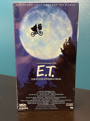 E.T. The Extra-Terrestrial (VHS) 1982 Factory Plastic Sealed Green Tab!!!