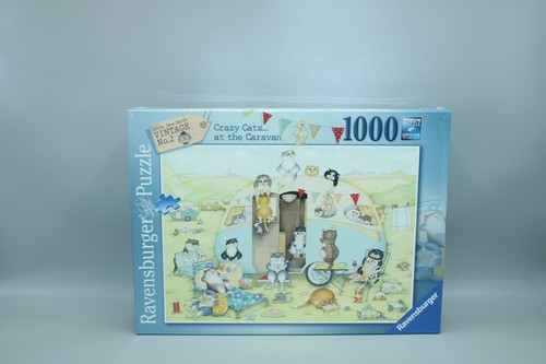 🧩NUEVO: Crazy Cats at the caravan Puzzle 1000 piezas Ravensburger jigsaw 🧩 - Imagen 1 de 7