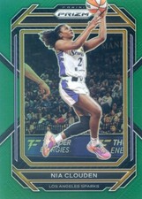 2023 Panini Prizm WNBA NIA CLOUDEN #18 GREEN PRIZM SPARKS