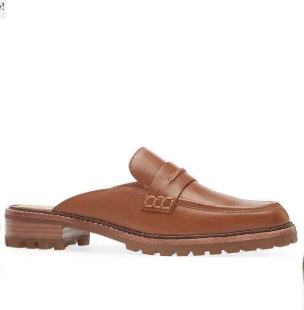 madewell nh224 womens mindy lugsole mules dried maple size 11 New