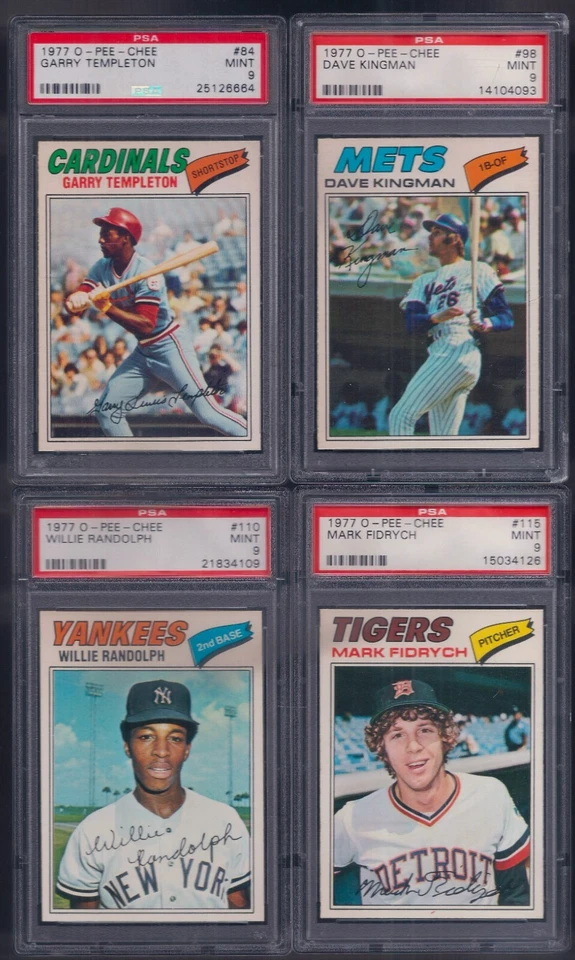 PSA 9 1977 OPC O-pee-chee #217 Graig Nettles New York Yankees POP 10 ZERO HI'ER - Image 3 of 4