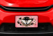 Celestial Moth Aluminum Front License Plate Car Accessory Vanity Plate