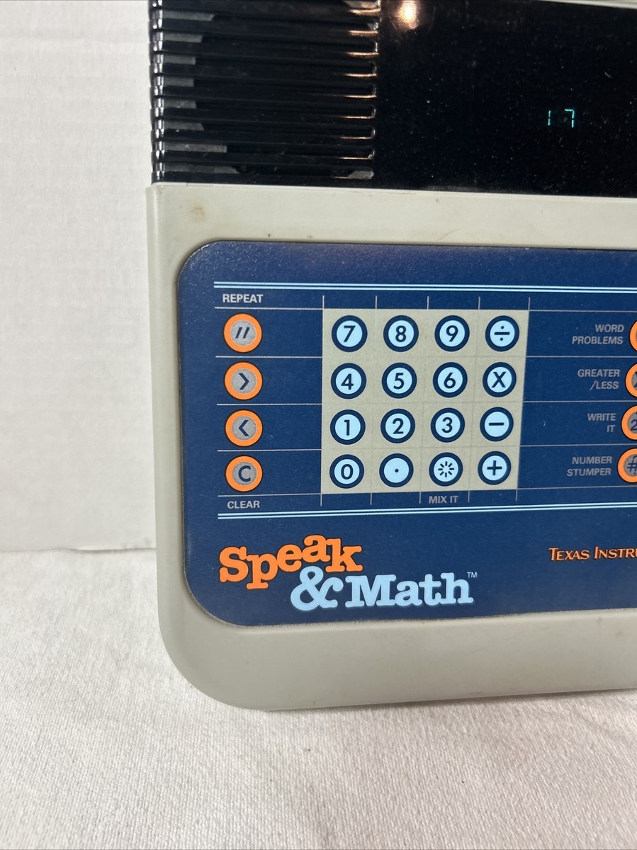 Vintage Texas Instruments Speak & Spell Speak & Math